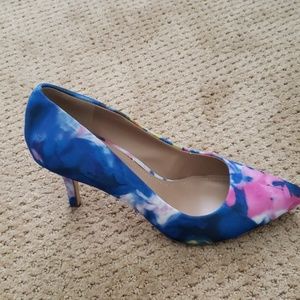 BCBGeneration Blue and Pink Heels